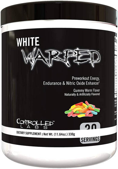 White Warped Pre Workout Energy