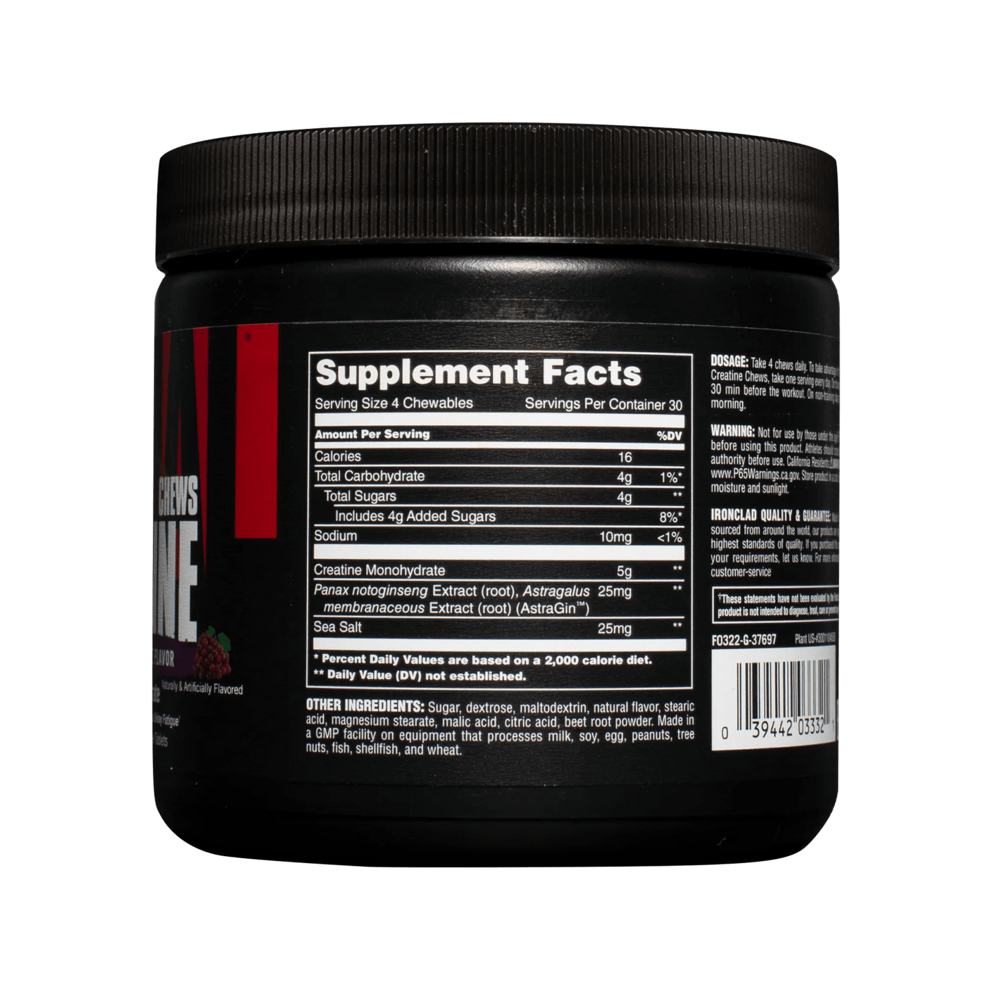 Animal Creatine Chews (120 Kautabletten)