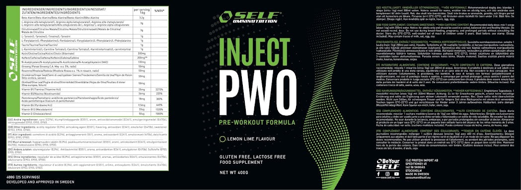 SELF OMNINUTRITION: INJECT PWO – 400G