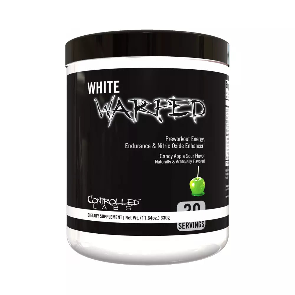 White Warped Pre Workout Energy