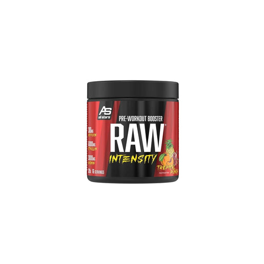 All Stars Raw Intensity Pre-Workout Booster, 320 g Dose, Tropical Punch