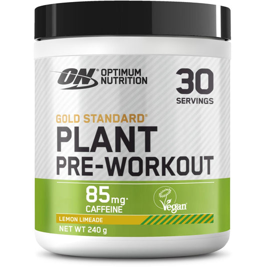 Optimum Nutrition Gold Standard Plant Pre-Workout, 240 g Dose, Lemon Limeade