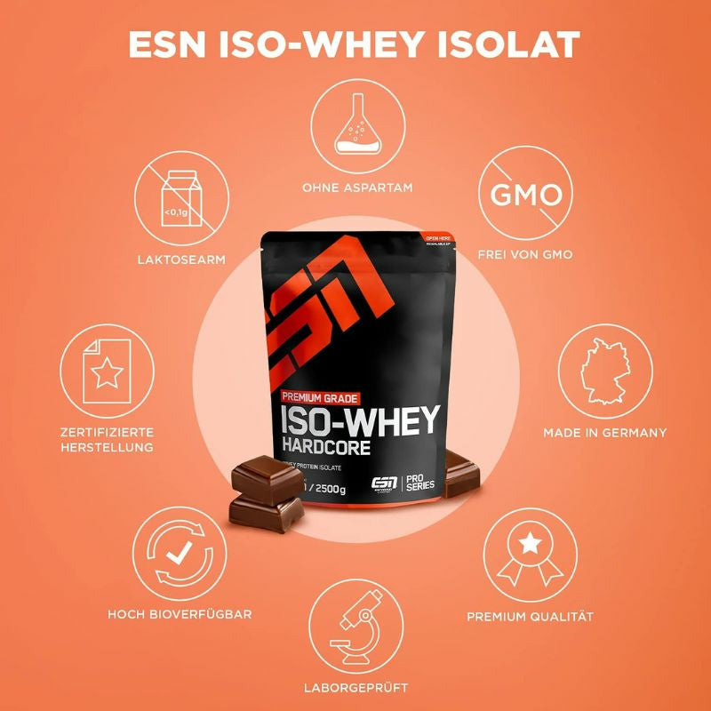 ESN Iso-Whey Hardcore 2500g